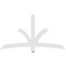 Ekena Millwork Davenport Architectural Grade PVC Gable Bracket, 72"W x 39"H x 2"D x 4"F, 13/12 Pitch GBP072X39X0204DAV00 - alternate 2